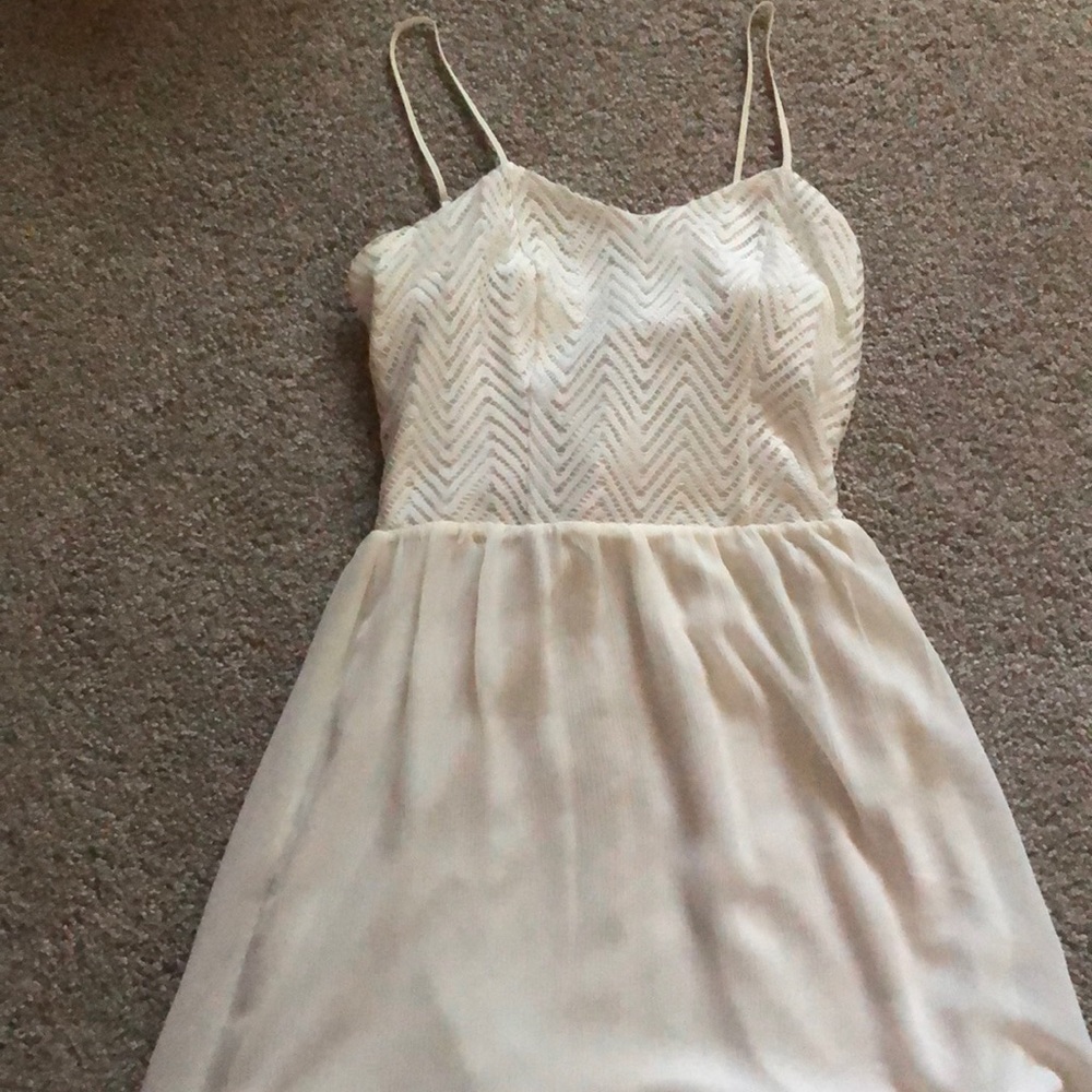 White mini dress
